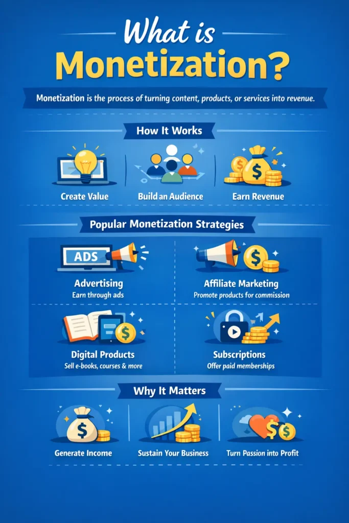 What is monetization?