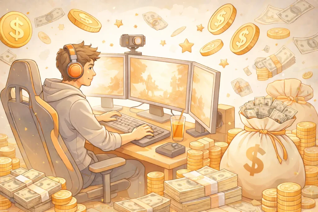 Gaming in wealth and luxury