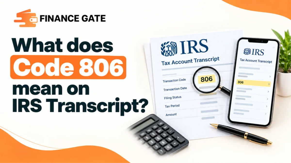 Find out what does code 806 mean on IRS transcript documents with clear tax account transaction code explanations today